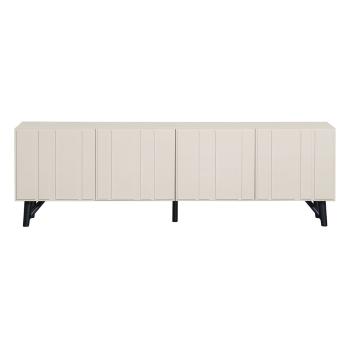 Comodă TV crem din lemn de pin 181x56 cm Miller – WOOOD