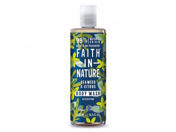 Faith in Nature Gel de duș Detoxifiant cu acțiune naturală Alge marine și citrice (Body Wash) 400 ml