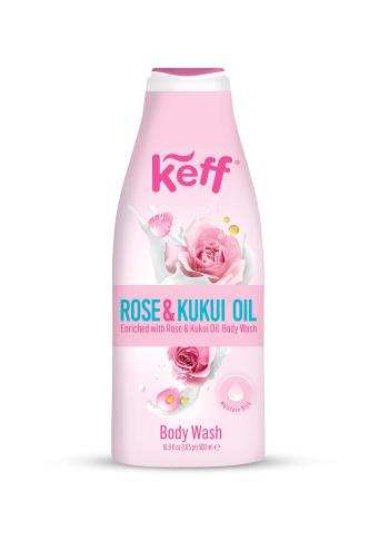 Keff Cremă de spălare Trandafiri & Ulei de Kukui (Body Wash) 500 ml