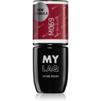 MYLAQ UV Gel Polish lac de unghii sub forma de gel culoare My Red Velvet 5 ml