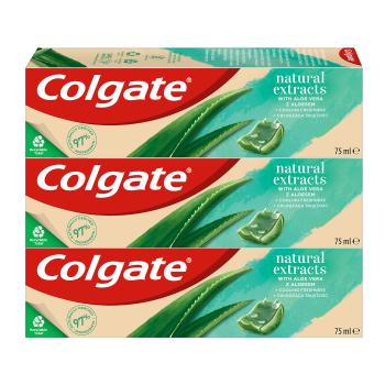 Colgate Pastă de dinți cu extracte naturale Naturals Aloe Vera 3 x 75 ml