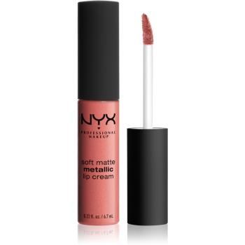 NYX Professional Makeup Soft Matte Metallic Lip Cream ruj de buze lichid cu finisaj metalic mat culoare 06 Cannes 6.7 ml