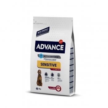 ADVANCE Sensitive, Miel și Orez, hrană uscată câini, sistem digestiv, 3kg