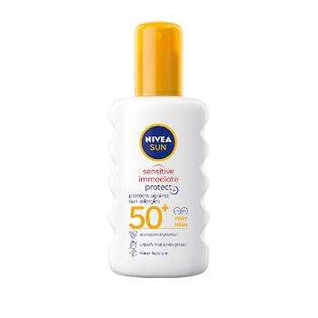 Nivea Spray Loțiune Sensitiv e SPF 50+ (Sun Spray) 200 ml