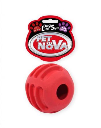 PET NOVA DOG LIFE STYLE LIFE STYLE Minge pentru caini, rosie, aroma de vita, 6cm