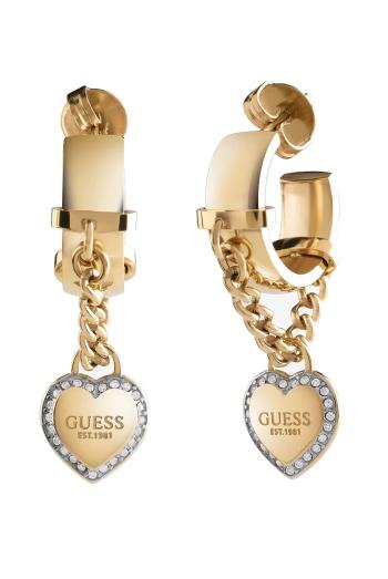 Guess Cercei originali placați cu aur inele Fine Heart JUBE01424JWYGT/U