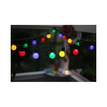 Șirag luminos LED-uri colorate pentru exterior Best Season Party, 20 becuri