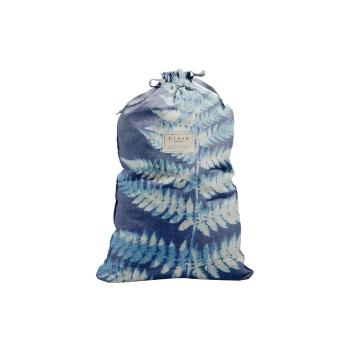 Săculeț textil pentru haine Linen Couture Bag Blue Leaf, înălțime 75 cm