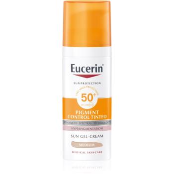 Eucerin Sun Pigment Control Tinted emulsie protectoare împotriva hiper-pigmentării tenului SPF 50+ culoare Medium 50 ml