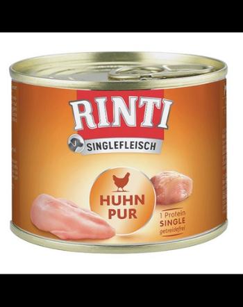 RINTI Singlefleisch Chicken Pure hrana monoproteica pentru caini, cu pui 185 gr