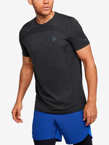 Under Armour Rush HG Seamless Fitted SS Tricou Negru