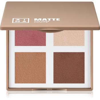 3INA The Matte Face Palette paletă pentru contur blush 10 g