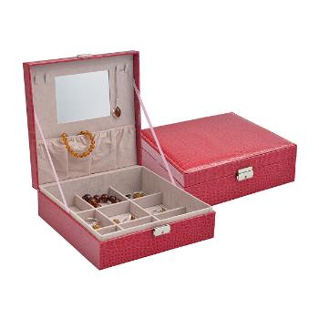 JK Box Roșu cutie de bijuterii SP-825 / A4