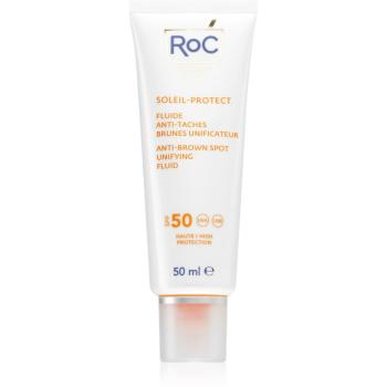 RoC Soleil Protect Anti Brown Spots Unifying Fluid fluid protector pentru combaterea petelor negre. SPF 50 50 ml