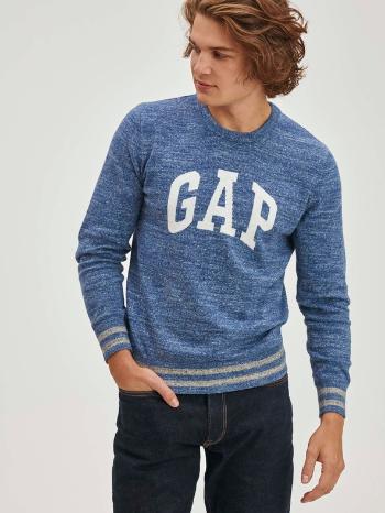 GAP Intarsia Logo Pulover Albastru