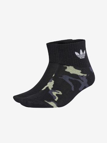 adidas Originals Set de 2 perechi de șosete Negru