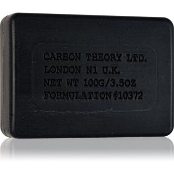 Carbon Theory Charcoal & Tea Tree Oil săpun solid pentru curățare pentru netezirea pielii 100 g