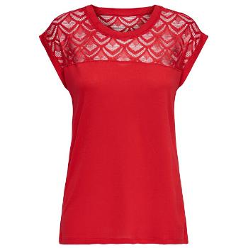 ONLY Tricou pentru femei ONLNICOLE S / S TOP MIX Noos High Red Risc S