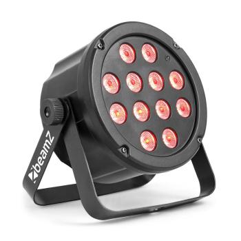 Beamz SlimPar 35, reflector cu LED-uri Spotlight 12x 3W, LED-uri 3în1, RGB, DMX / Standalone, negru