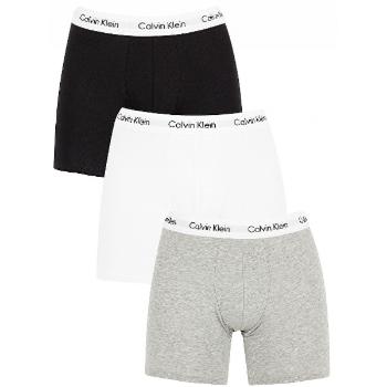 Calvin Klein 3 PACK- boxeri pentru bărbațiNB1770A-MP1 Black,White,Heather gri S