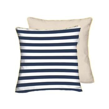  Față de pernă din Percal Tom Tailor Dark Navy -Sunny Sand, 40 x 40 cm