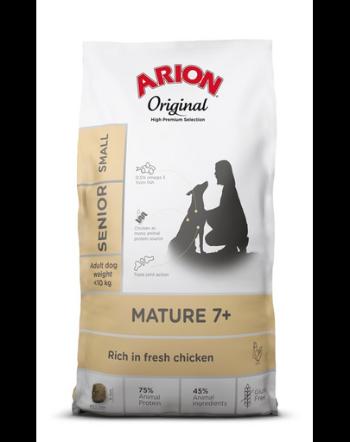 ARION Original Mature 7+ Senior Small Chicken Rice 2 kg hrana caine matur, cu pui