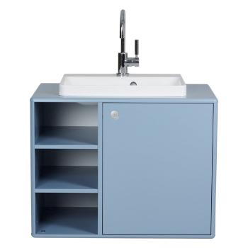 Dulap cu chiuvetă fără baterie albastru deschis suspendat 80x62 cm Color Bath – Tom Tailor