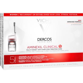 Vichy Dercos Aminexil Clinical 5 Tratament împotriva căderii părului pentru femei 21 x 6 ml