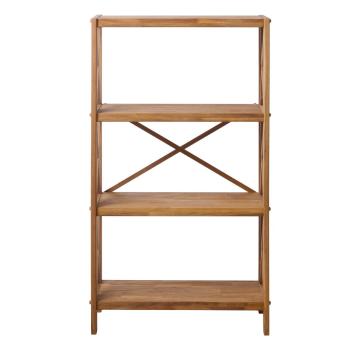 Etajeră în culoare naturală din lemn de stejar 70x124 cm X-Shelf – Unique Furniture