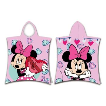 Poncho pentru copii roz din frotir Minnie – Jerry Fabrics