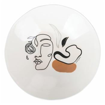 Bol din ceramică pentru salată Villa d'Este Face to Grey, ø 32 cm