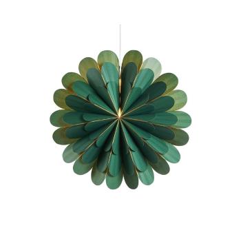 Decorațiune luminoasă verde ø 45 cm  cu model de Crăciun Marigold – Markslöjd