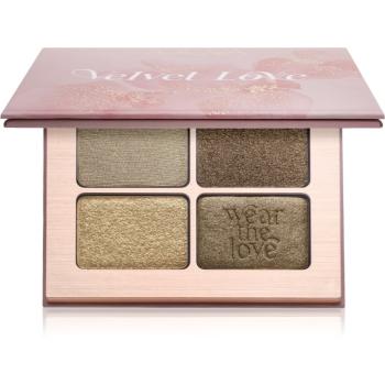 ZOEVA Velvet Love Eyeshadow Quad paletă cu farduri de ochi culoare Emerald Green Eyes 4x1,5 g