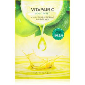 NATURE REPUBLIC Vitapair C Mask Sheet Mască textilă cu efect de iluminare și hidratare 25 ml