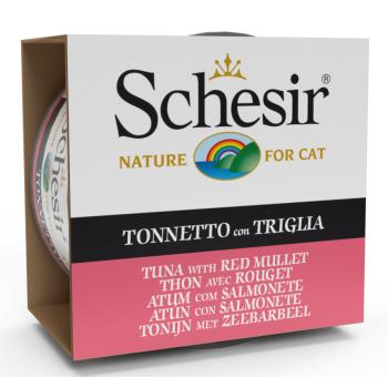 Schesir Cat Sea Specialities Conserva Ton si Red Mullet, 85 g