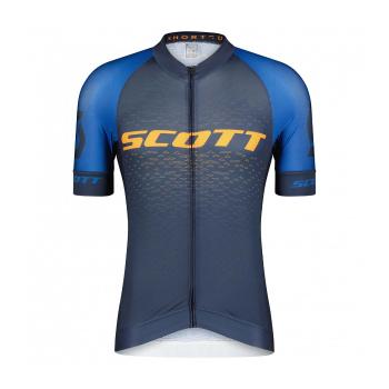 
                 SCOTT Tricou de ciclism cu mânecă scurtă - RC PRO SS - albastru/portocaliu  
            