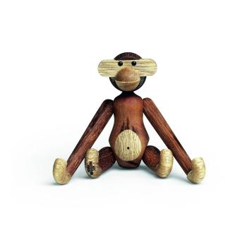 Statuetă din lemn masiv Kay Bojesen Denmark Monkey Teak