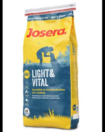 JOSERA Light &amp; Vital hrana uscata caini adulti supraponderali 15 kg + Josera geanta bumbac