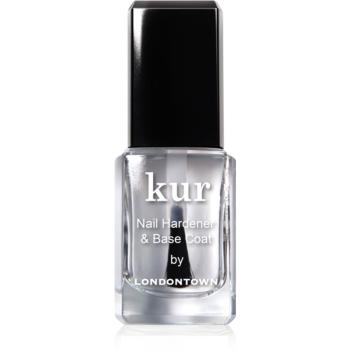 LONDONTOWN Kur Nail Hardener & Base Coat lac intaritor de baza pentru unghii 12 ml