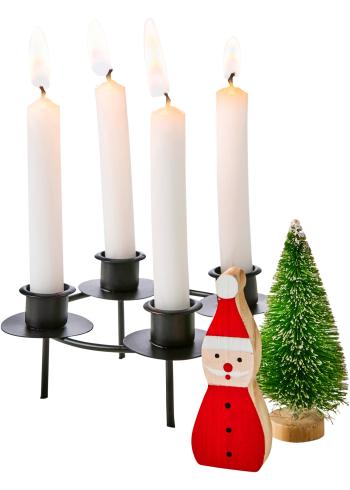 Coroniţă Advent cu decor (4piese)