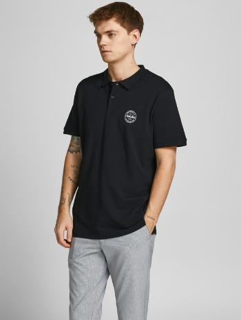 Jack & Jones Shark Polo Tricou Negru