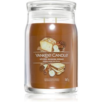 Yankee Candle Spiced Banana Bread lumânare parfumată Signature 567 g