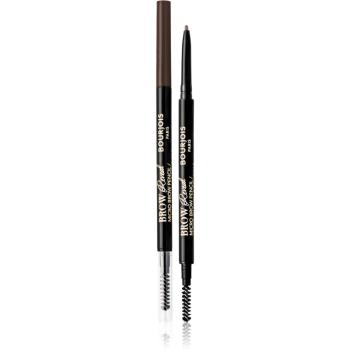 Bourjois Brow Reveal creion sprâncene precise cu pensula culoare 003 Dark Brown 0,09 g