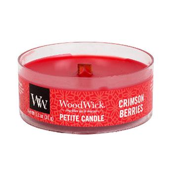 WoodWick Lumânare aromatică mică cu fitil din lemn Crimson Berries 31 g