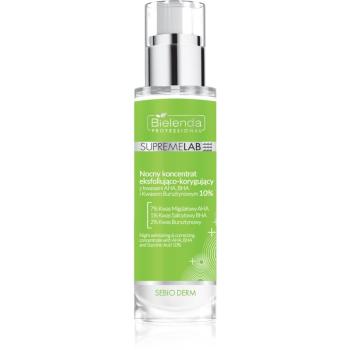 Bielenda Professional SUPREMELAB Sebio Derm ser exfoliant de netezire pentru noapte 30 ml