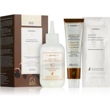 Korres Argan Oil Culoare permanenta pentru par cu ulei de argan culoare 12.0 Special Blonde 50 ml