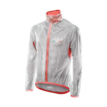 
                 SIX2 Jachetă rezistentă la vânt de ciclism - GHOST - transparent/roșu  
            