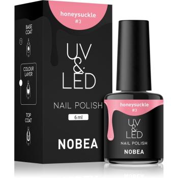 NOBEA UV & LED unghii cu gel folosind UV / lampă cu LED glossy culoare Honeysuckle #3 6 ml