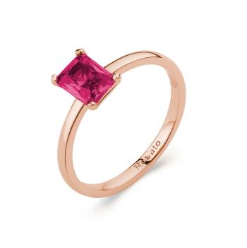 Rosato Minimalistinel din bronz cu zircon fucsia Allegra RZAL062 52 mm