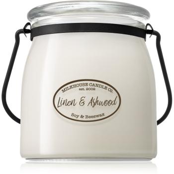 Milkhouse Candle Co. Creamery Linen & Ashwood lumânare parfumată 454 g